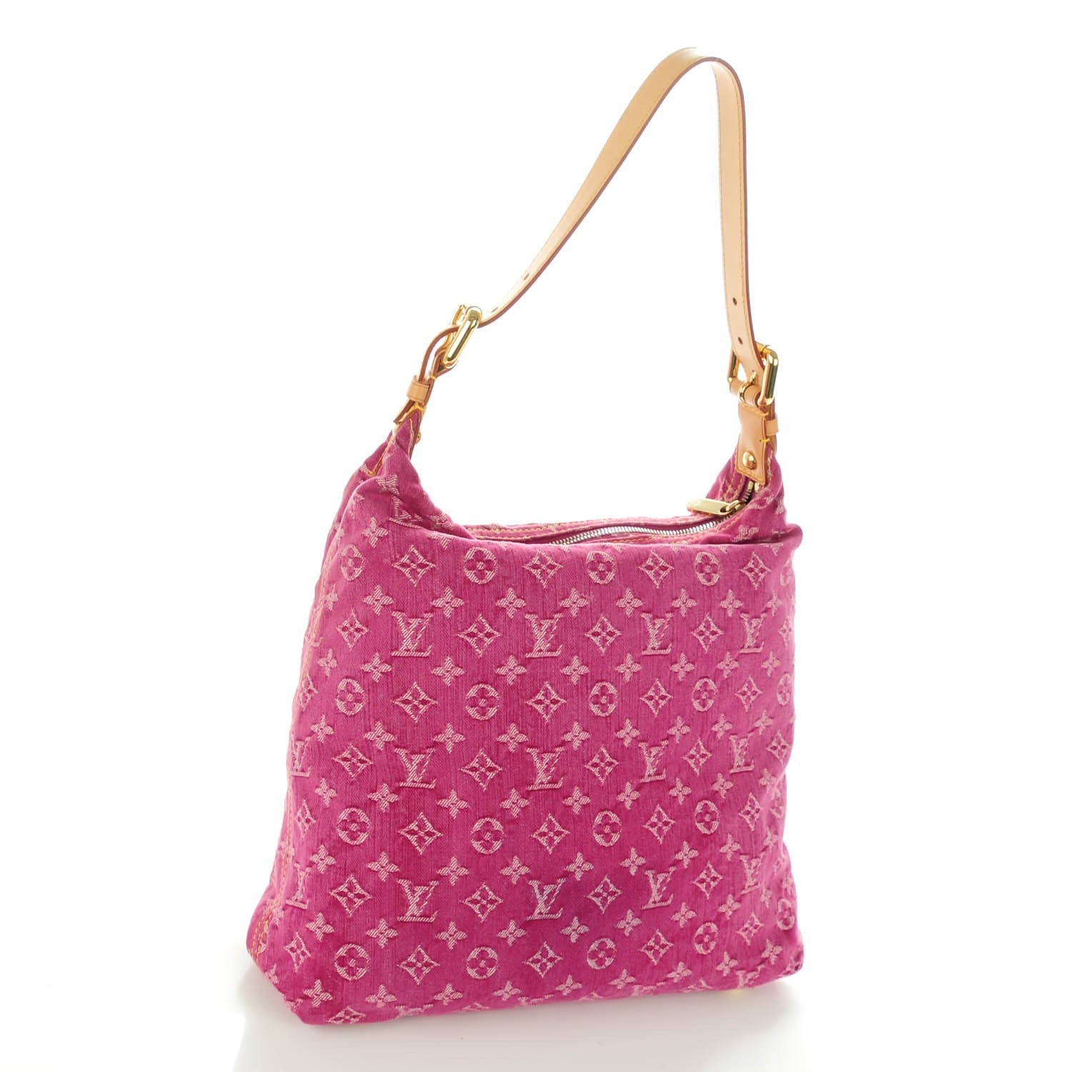 Louis Vuitton Denim Baggy GM Fuchsia 3 of 7