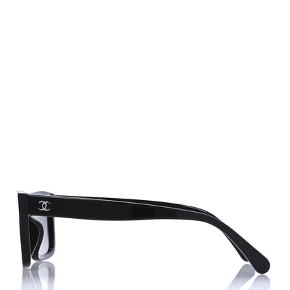 Chanel Acetate Polarized Square Sunglasses 5417-A Black 3 of 9