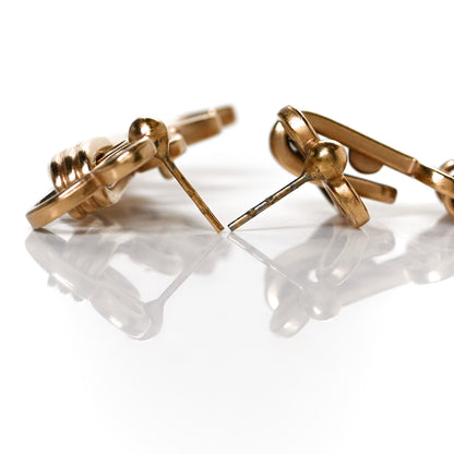 Chanel Metal CC Drop Earrings Gold 4 of 6