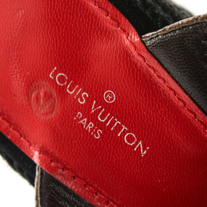 Louis Vuitton Calfskin Monogram Magic Spell Wedges 39 Rouge 6 of 6