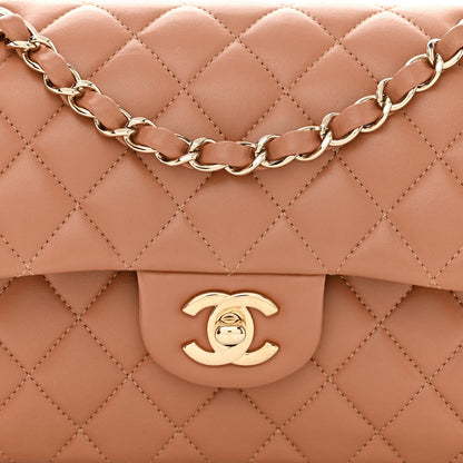 Chanel Lambskin Quilted Small Double Flap Brown 8 of 12