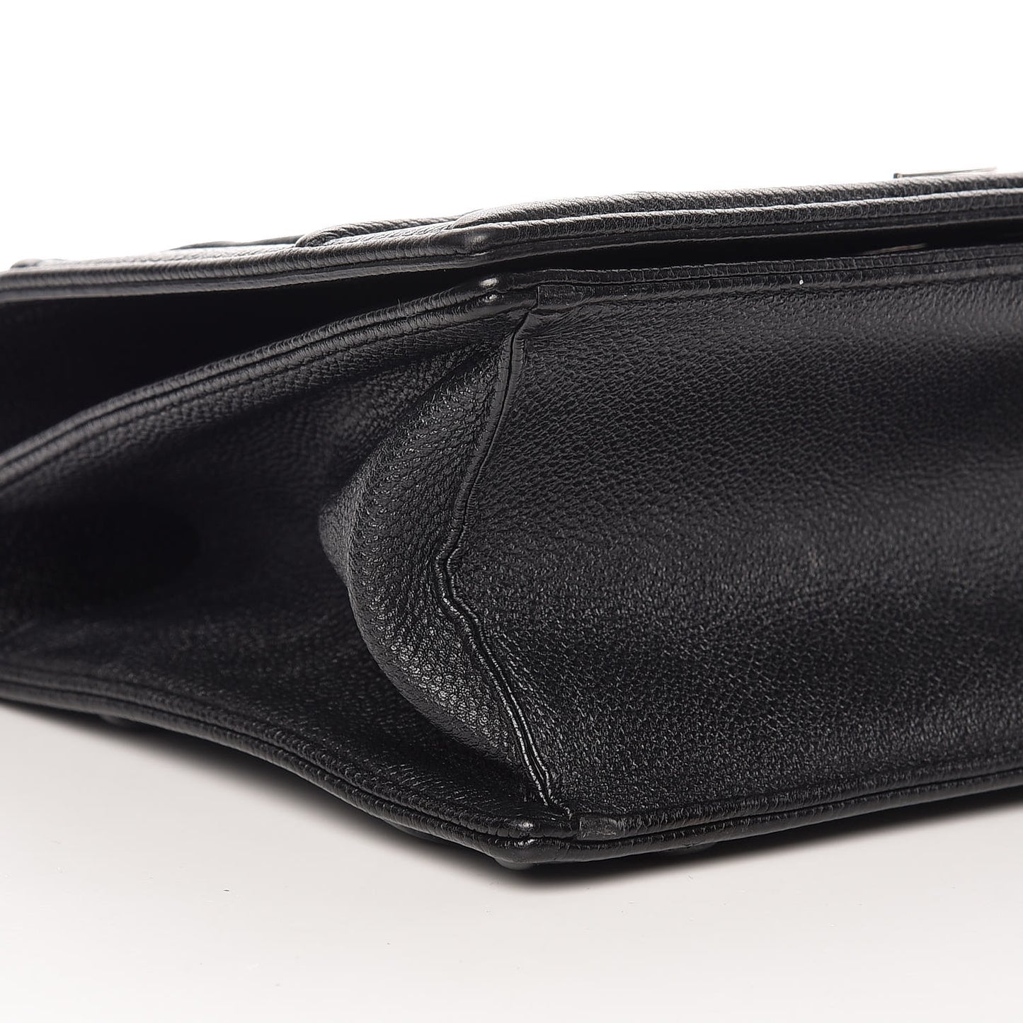 Grained Calfskin Medium Diorama Flap Bag Black