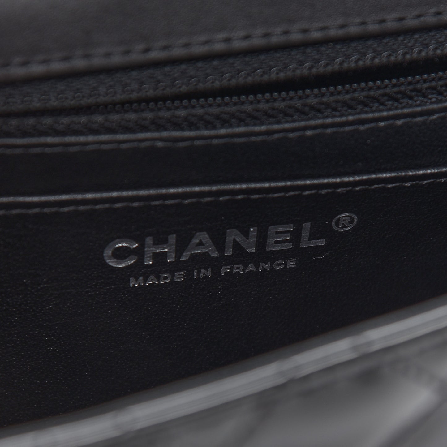 Patent Calfskin Quilted Mini Square Flap So Black