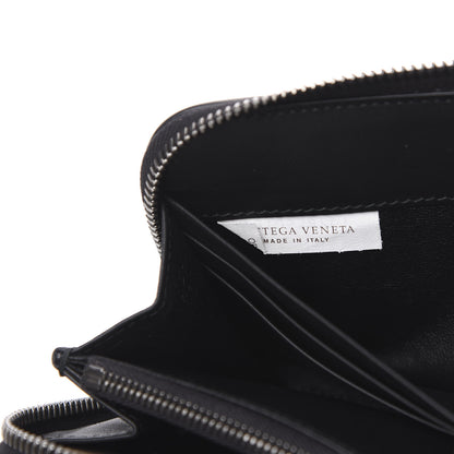Bottega Veneta Nappa Intrecciato Zip Around Wallet Black 6 of 8