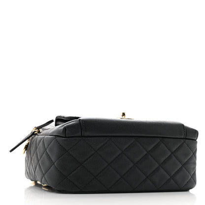 Chanel Caviar Quilted Medium Zip Around Backpack Black 4 of 14