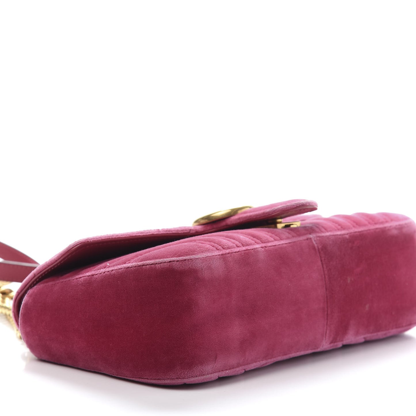 Velvet Matelasse Small GG Marmont Shoulder Bag Light Raspberry Rose