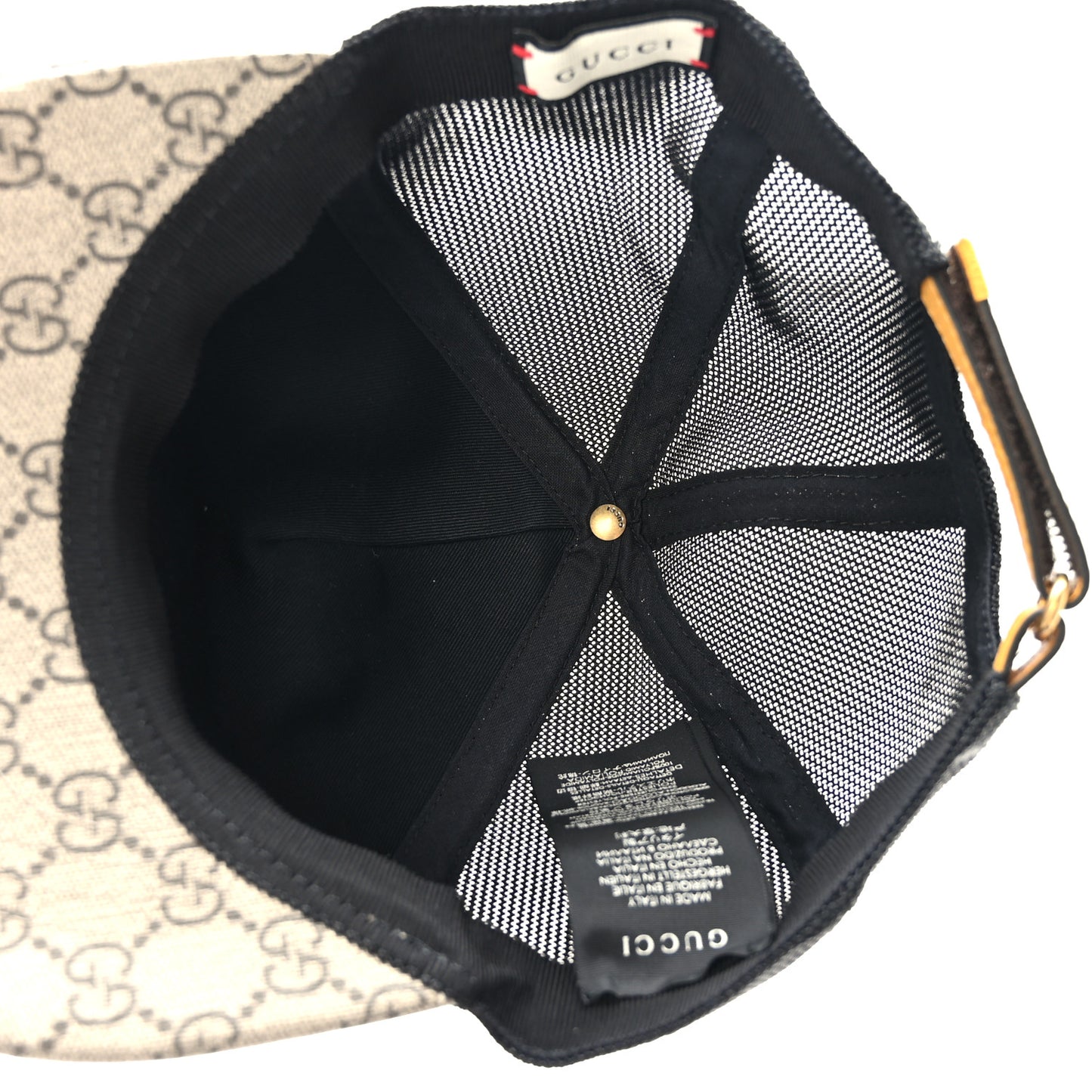 GG Supreme Monogram Neo Vintage Baseball Hat Beige New Acero