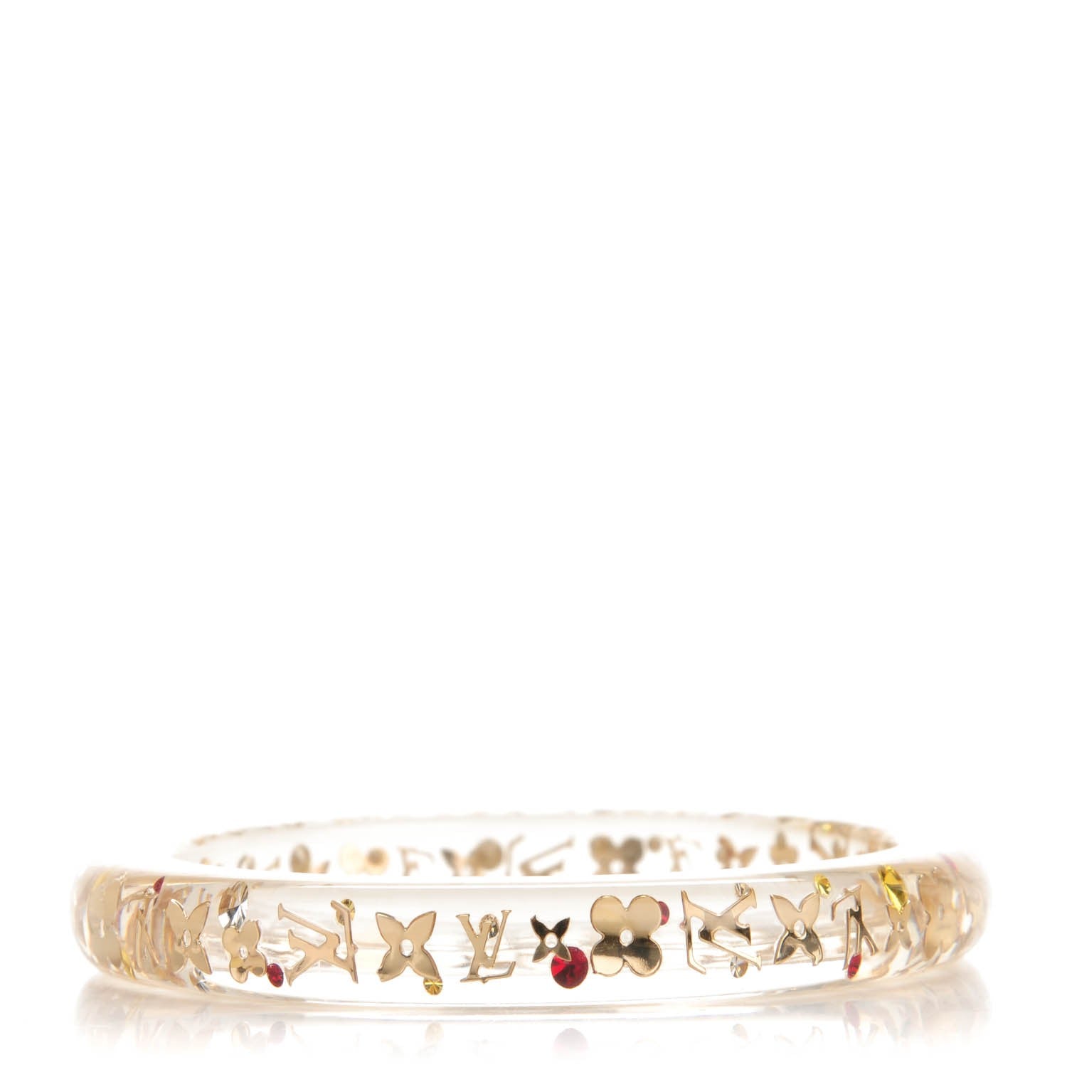 Louis Vuitton Resin Swarovski Medium Inclusion Bracelet PM Transparent 1 of 3