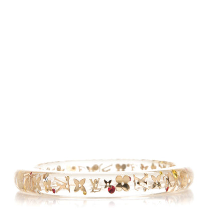 Louis Vuitton Resin Swarovski Medium Inclusion Bracelet PM Transparent 1 of 3