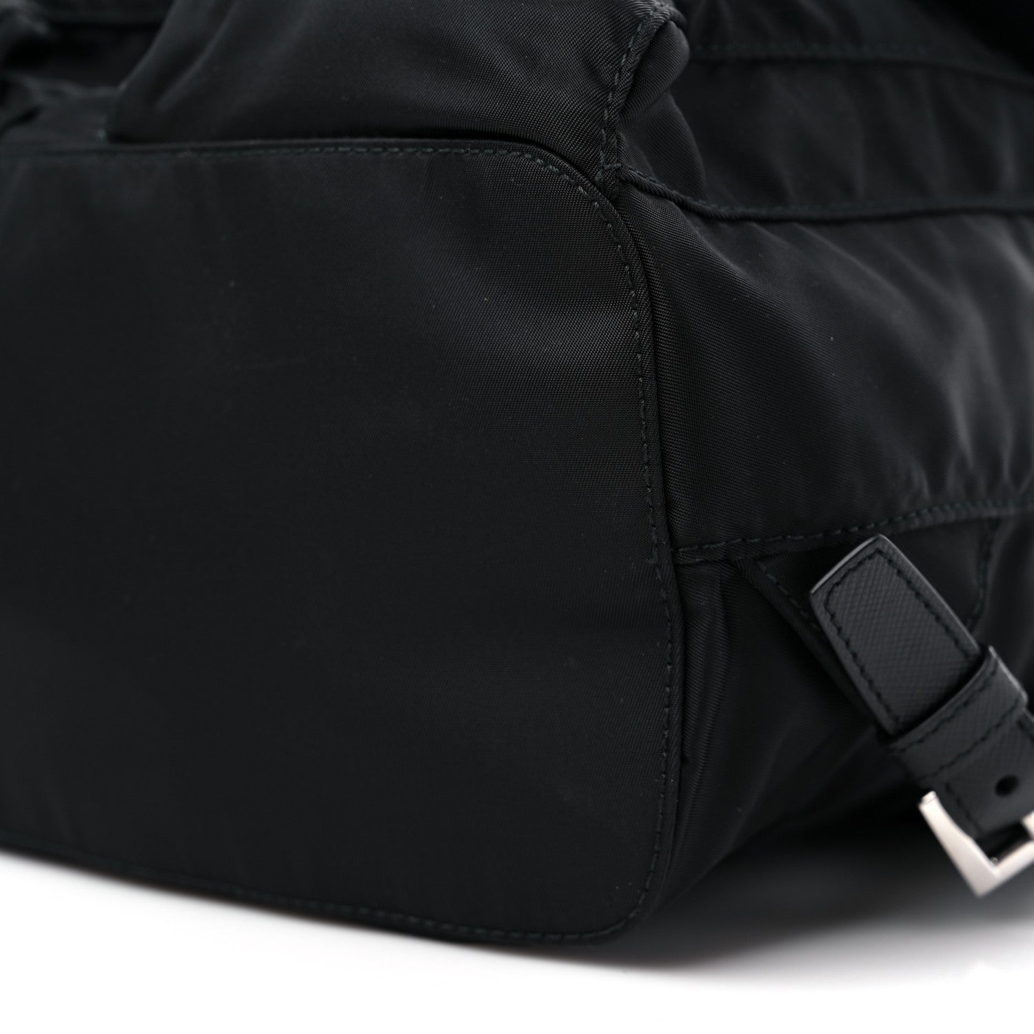 Prada Tessuto Nylon Saffiano Small Backpack Black 9 of 10
