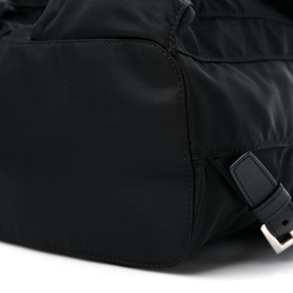 Prada Tessuto Nylon Saffiano Small Backpack Black 9 of 10