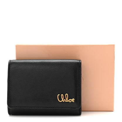 Chloe Calfskin Iconic Small Trifold Wallet Black 9 of 9