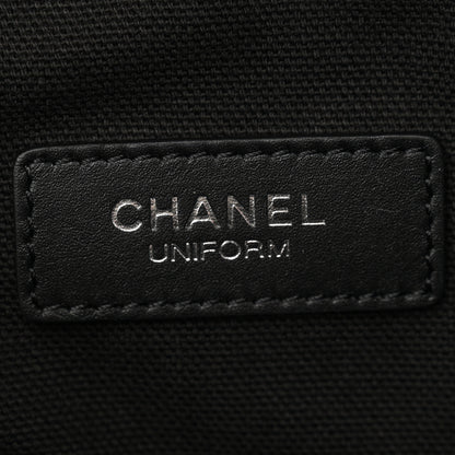 Chanel Calfskin Quilted Uniform Waist Belt Bag Black 6 of 10