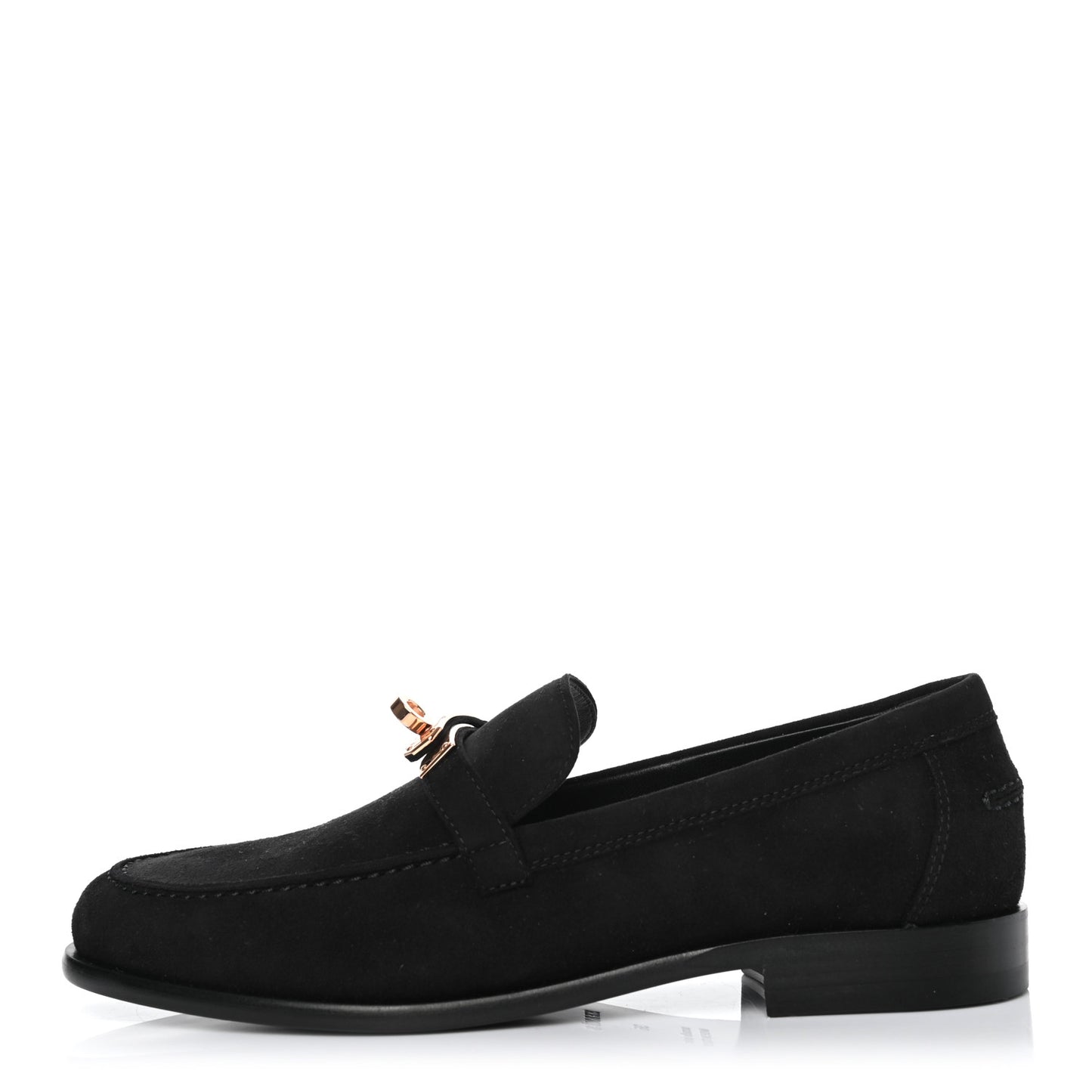 Suede Goatskin Womens Destin Loafer 36 Black