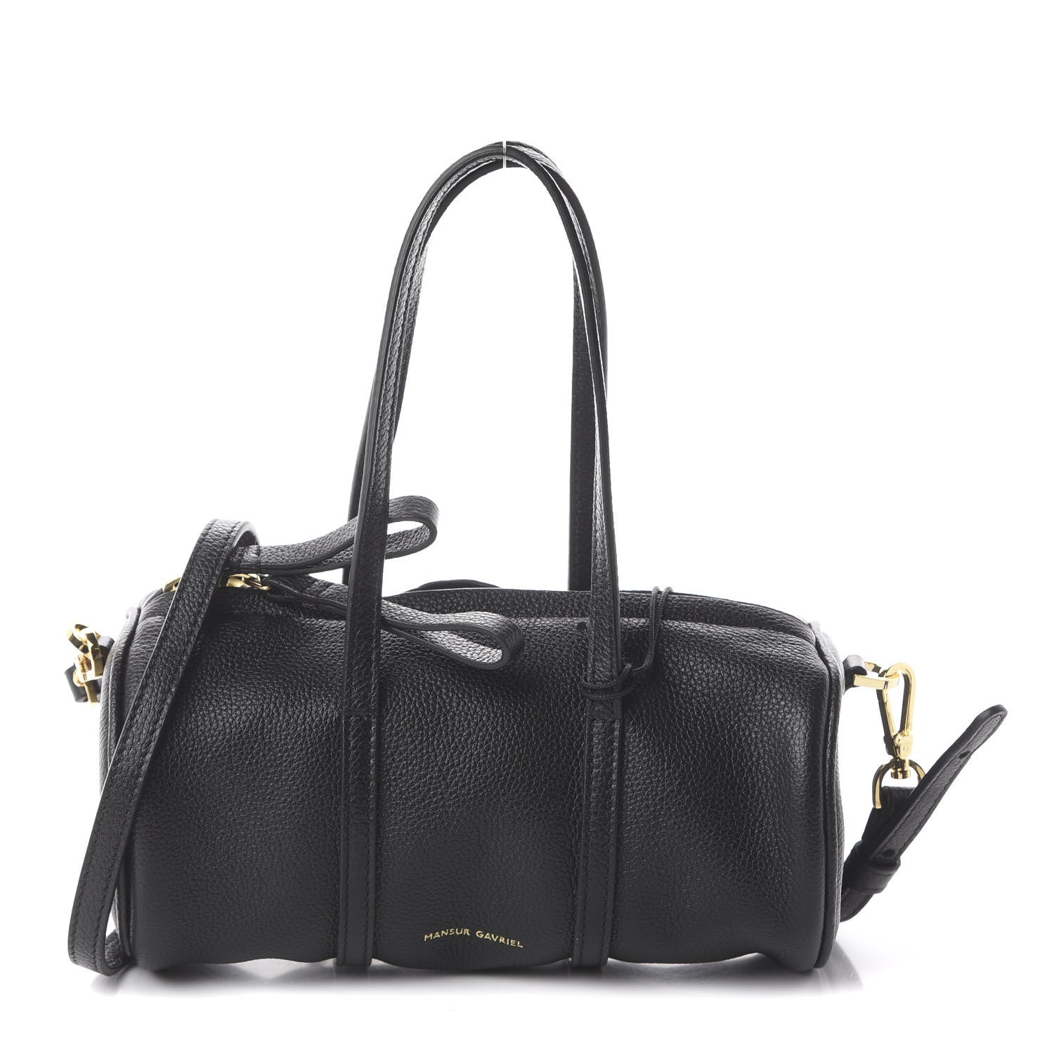Mansur Gavriel Pebbled Calfskin Mini Mini Duffel Bag Black 1 of 6