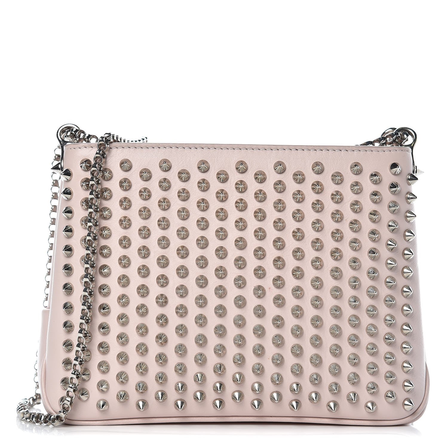 Christian Louboutin Calfskin Spiked Tribouli Crossbody Ballerina 1 of 8