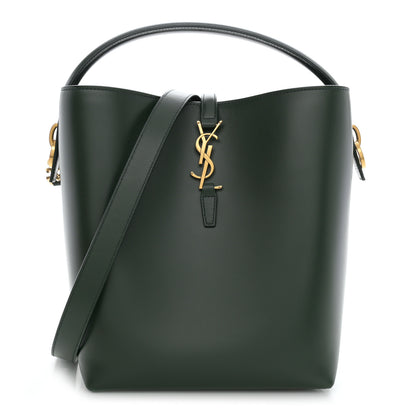 Saint Laurent Shiny Calfskin Le 37 Bucket Bag Vert Fonce 1 of 12