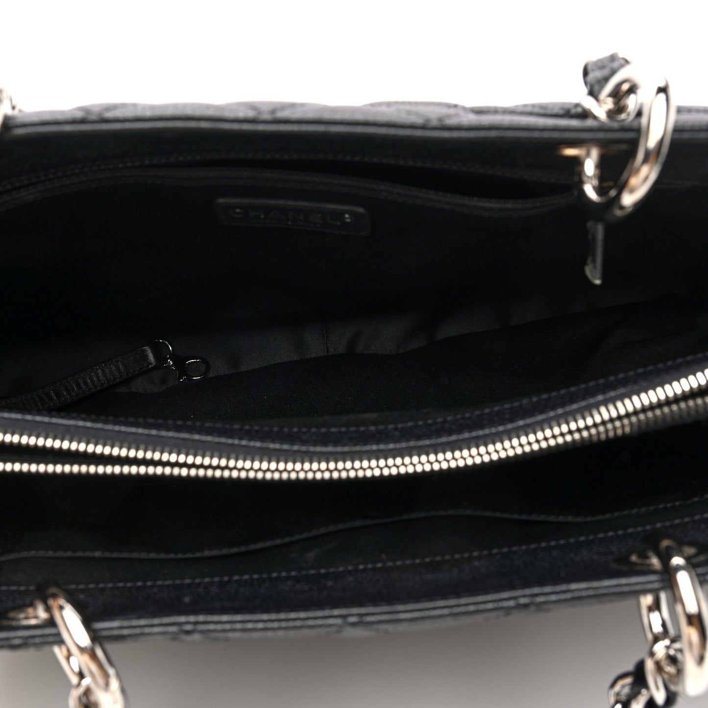 Caviar Quilted Grand Shopping Tote GST Black