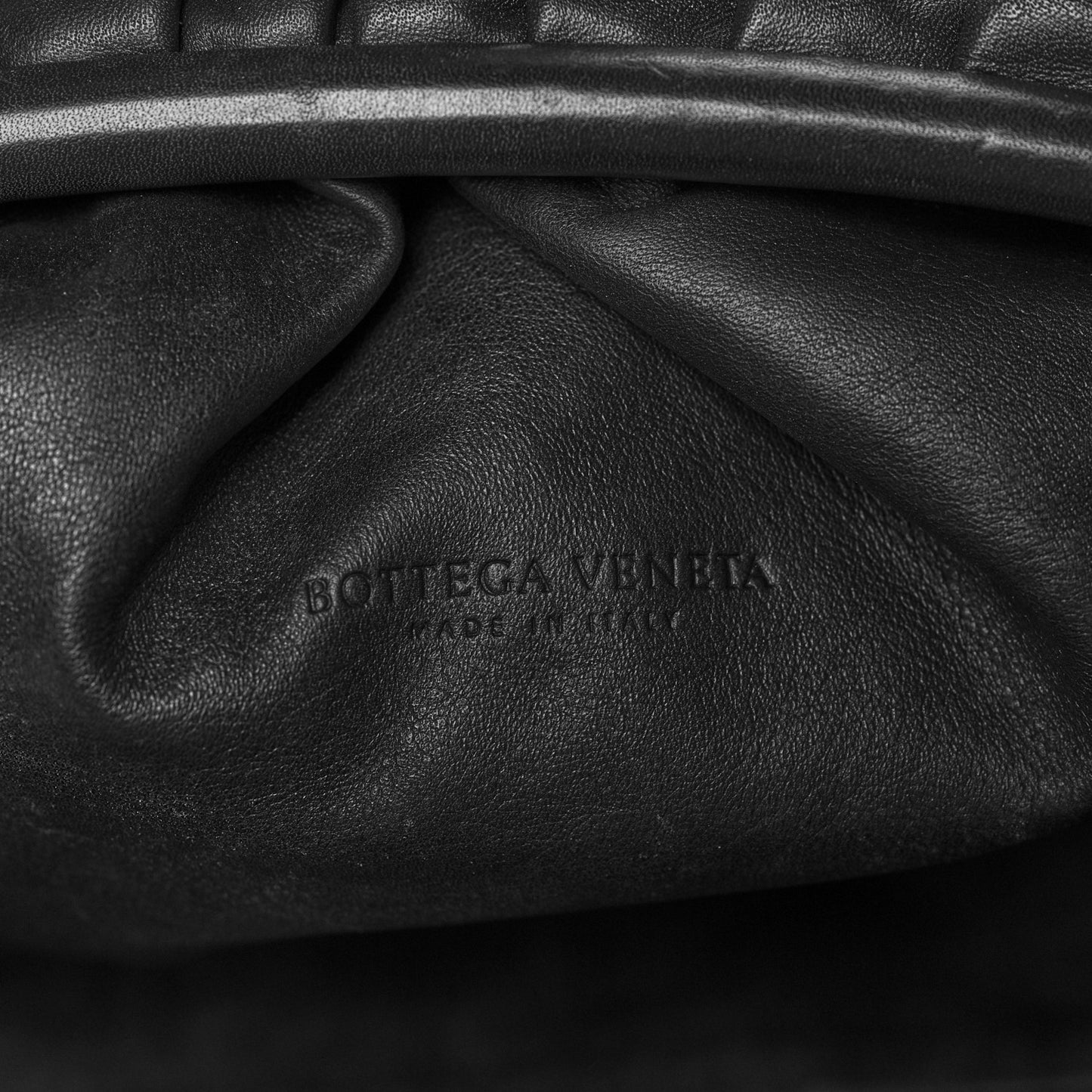 Smooth Butter Calf The Pouch Oversized Clutch Black