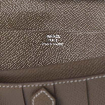 Hermes Epsom Bearn Gusset Wallet Etoupe 6 of 8