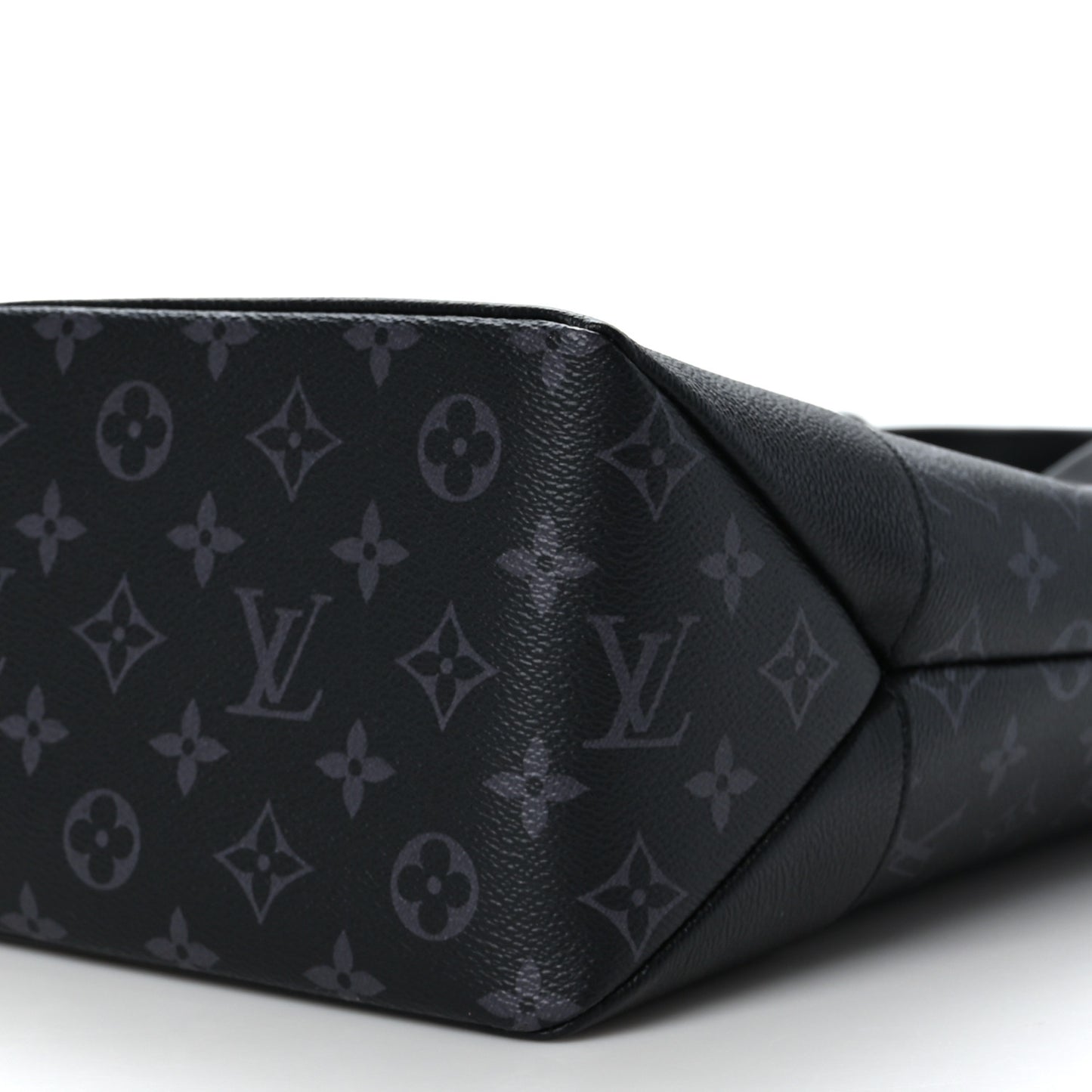 LOUIS VUITTON Monogram Eclipse Saumur Tote Black