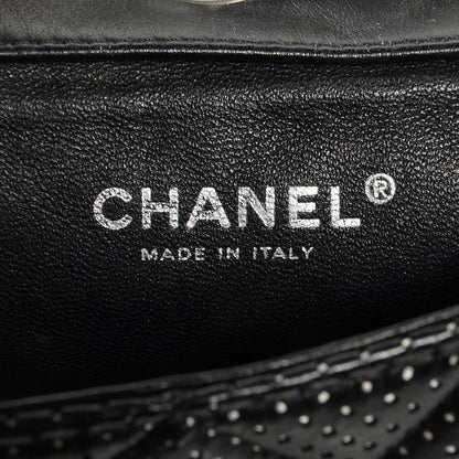 Chanel Lambskin Perforated Mini Flap Bag Black 7 of 8