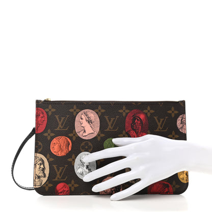 Louis Vuitton X FORNASETTI Monogram Cameo Neverfull MM GM Pochette 2 of 6