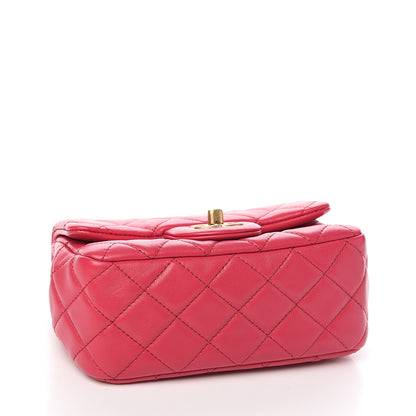 Chanel Lambskin Quilted Pearl Crush Mini Flap Pink 3 of 9