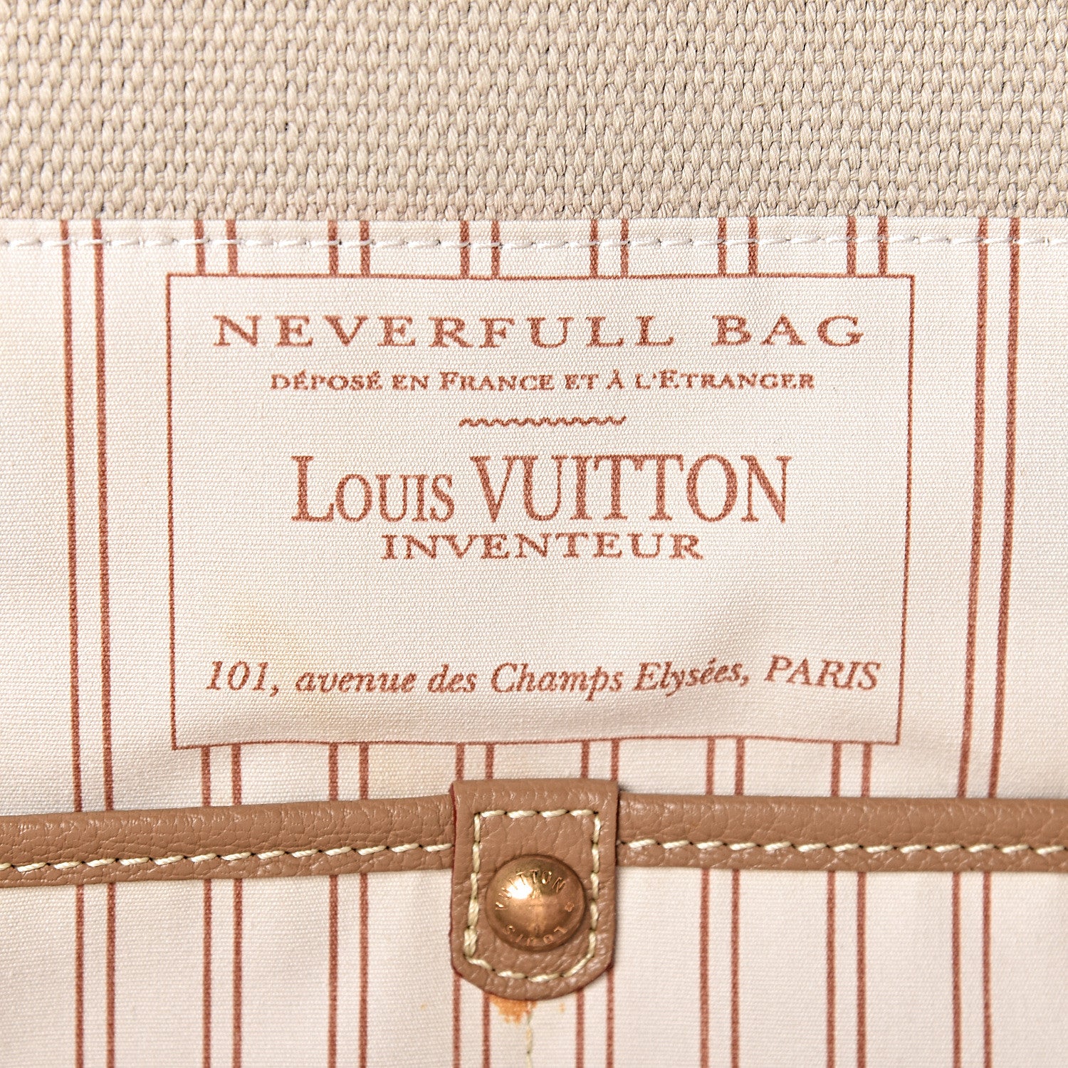 Louis Vuitton Toile Trianon Sac Neverfull Weekender 50 Beige 8 of 11