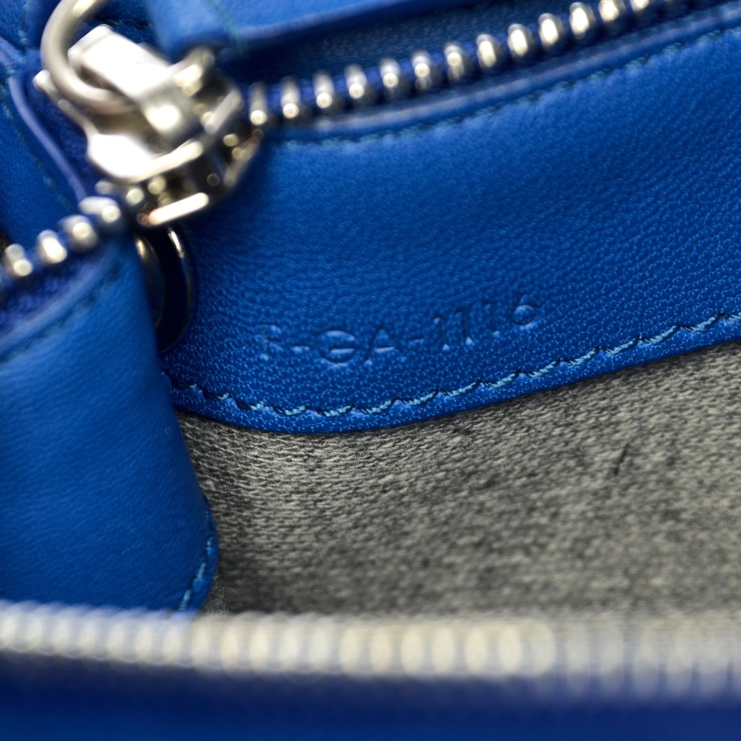 Lambskin Small Trio Crossbody Bag Electric Blue