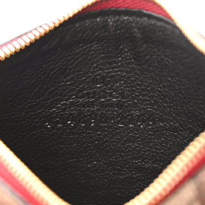 Gucci GG Supreme Monogram Tian Key Case Beige Multicolor Red 6 of 7