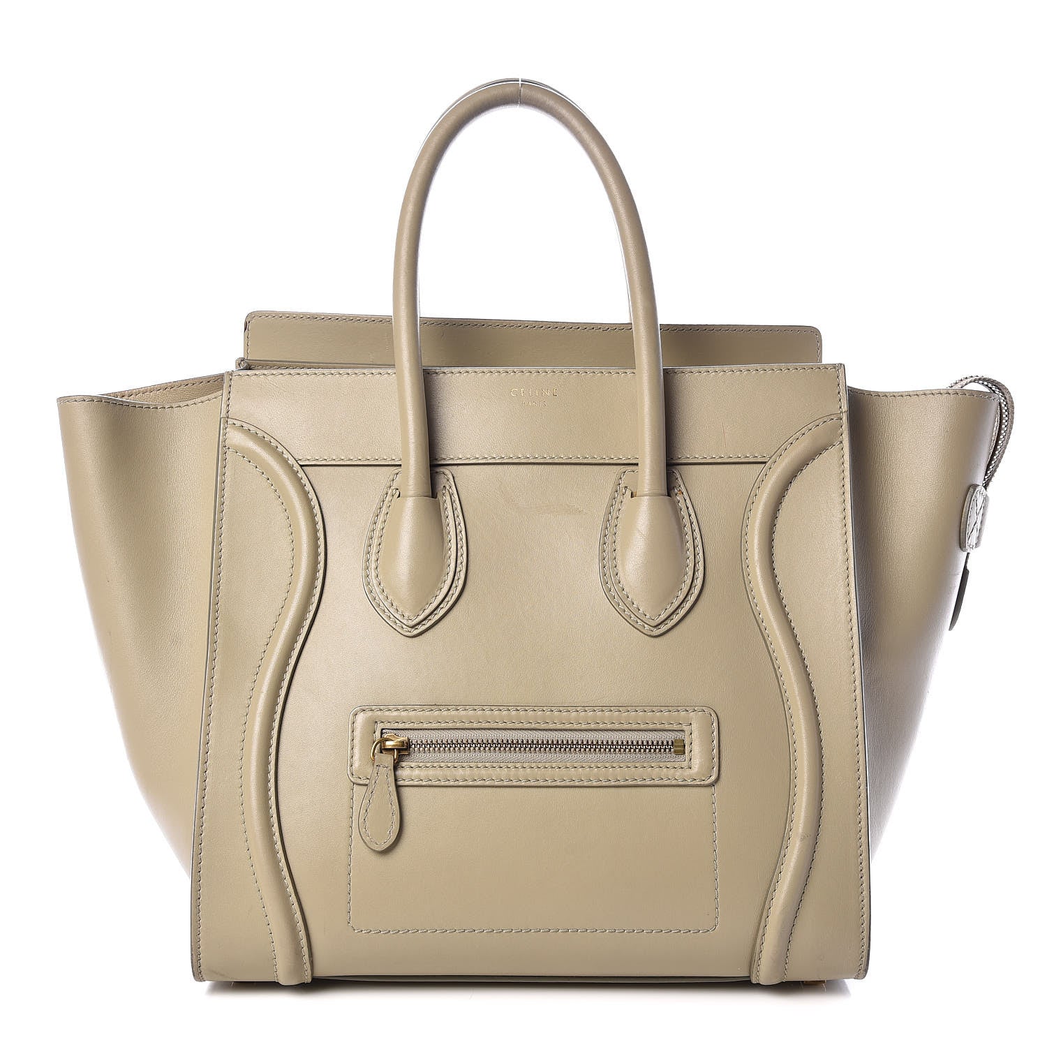 Celine Smooth Calfskin Mini Luggage Light Grey 1 of 31