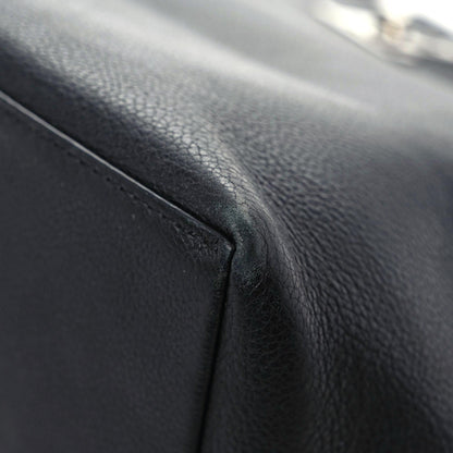 Louis Vuitton Calfskin Lockme Go Tote Black 5 of 15