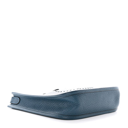 Hermes Taurillon Clemence Amazone Evelyne TPM Colvert Bleu Atoll 4 of 10