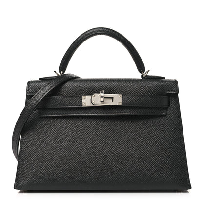 Hermes Epsom Mini Kelly Sellier 20 Black 1 of 11