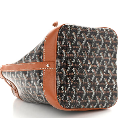 Goyard Goyardine Petit Flot Bucket Bag PM Black Gold 9 of 10