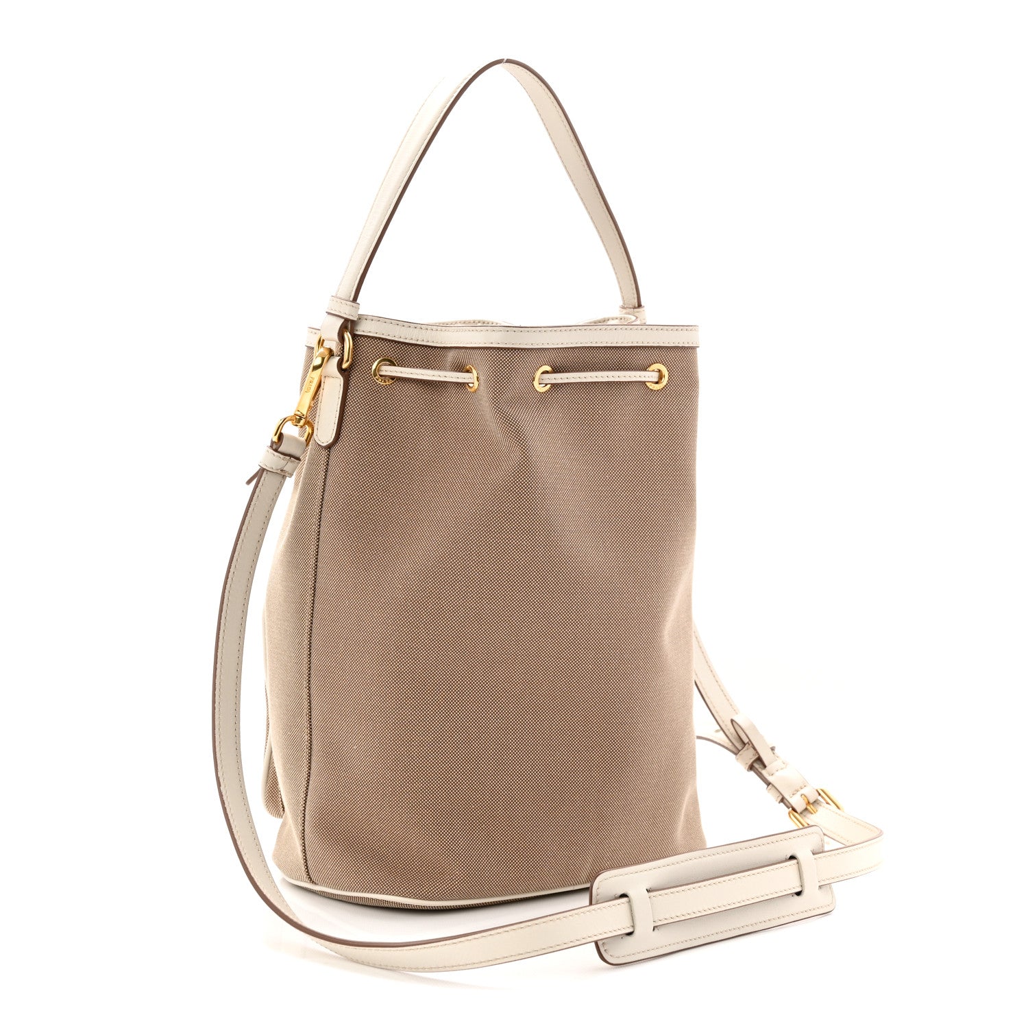 Prada Jacquard Logo Mini Bucket Crossbody Bag Corda Talco 3 of 10