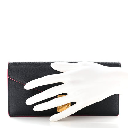 Louis Vuitton Veau Cachemire Dauphine Wallet Cobalt Fuchsia 2 of 20