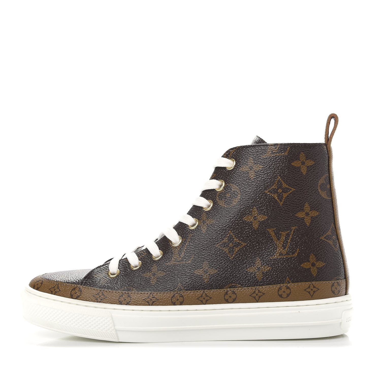 Patent Reverse Monogram Stellar Sneaker Boots 37