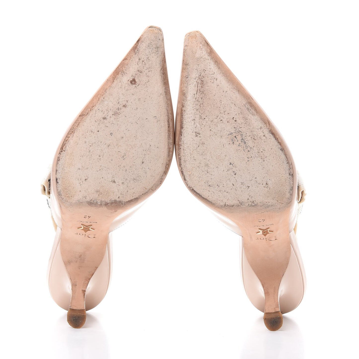 Patent Ribbon J'Adior Slingback 65mm Pumps 42 Nude