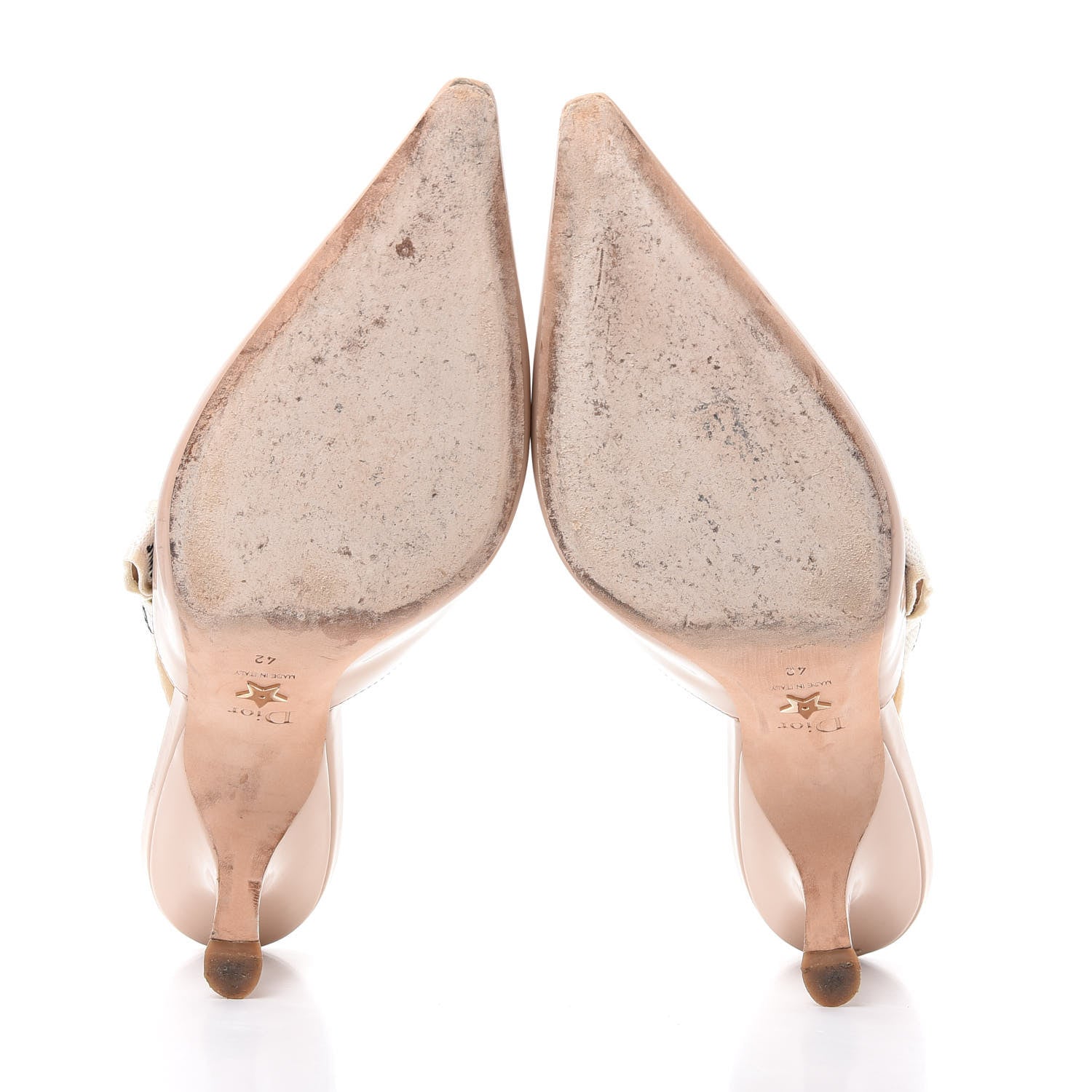 Christian Dior Patent Ribbon J'Adior Slingback 65mm Pumps 42 Nude 6 of 11