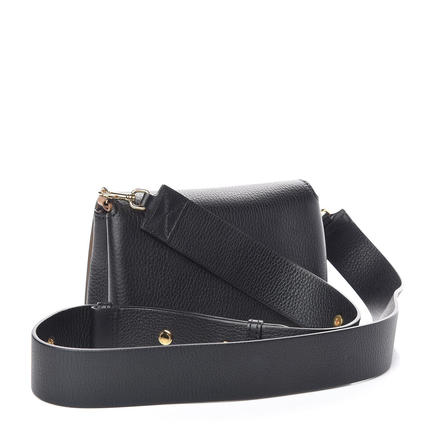 Grainy Calfskin Crossbody Black