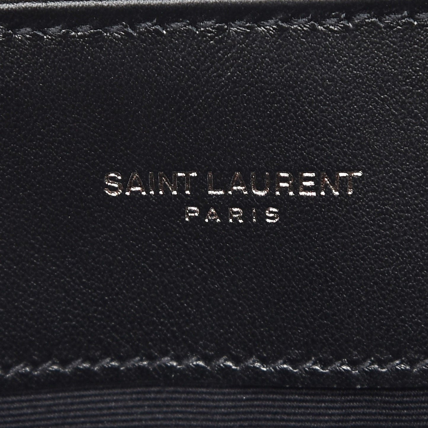 Calfskin Y Quilted Monogram Medium Loulou Chain Satchel Black