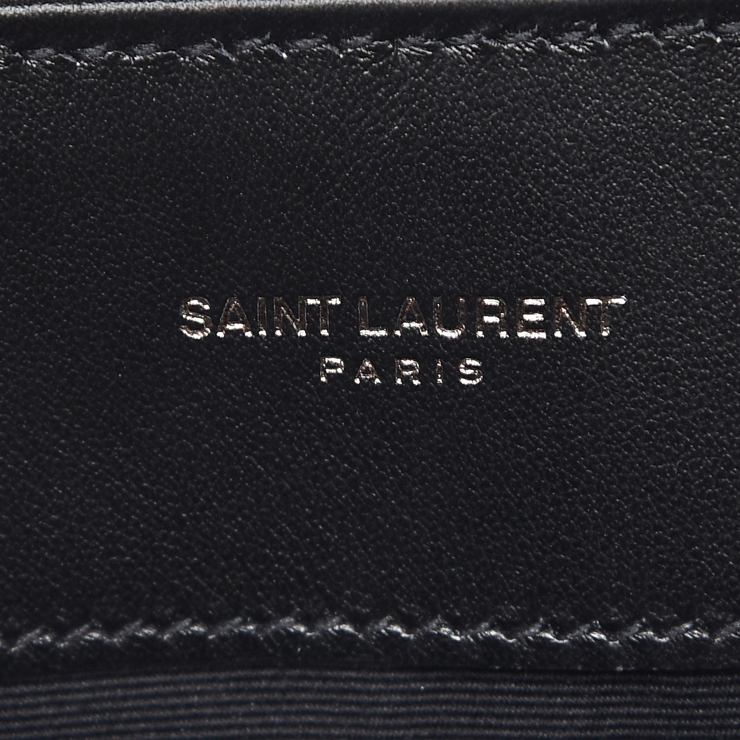 Saint Laurent Calfskin Y Quilted Monogram Medium Loulou Chain Satchel Black 6 of 7