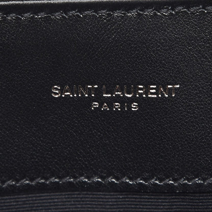 Saint Laurent Calfskin Y Quilted Monogram Medium Loulou Chain Satchel Black 6 of 7