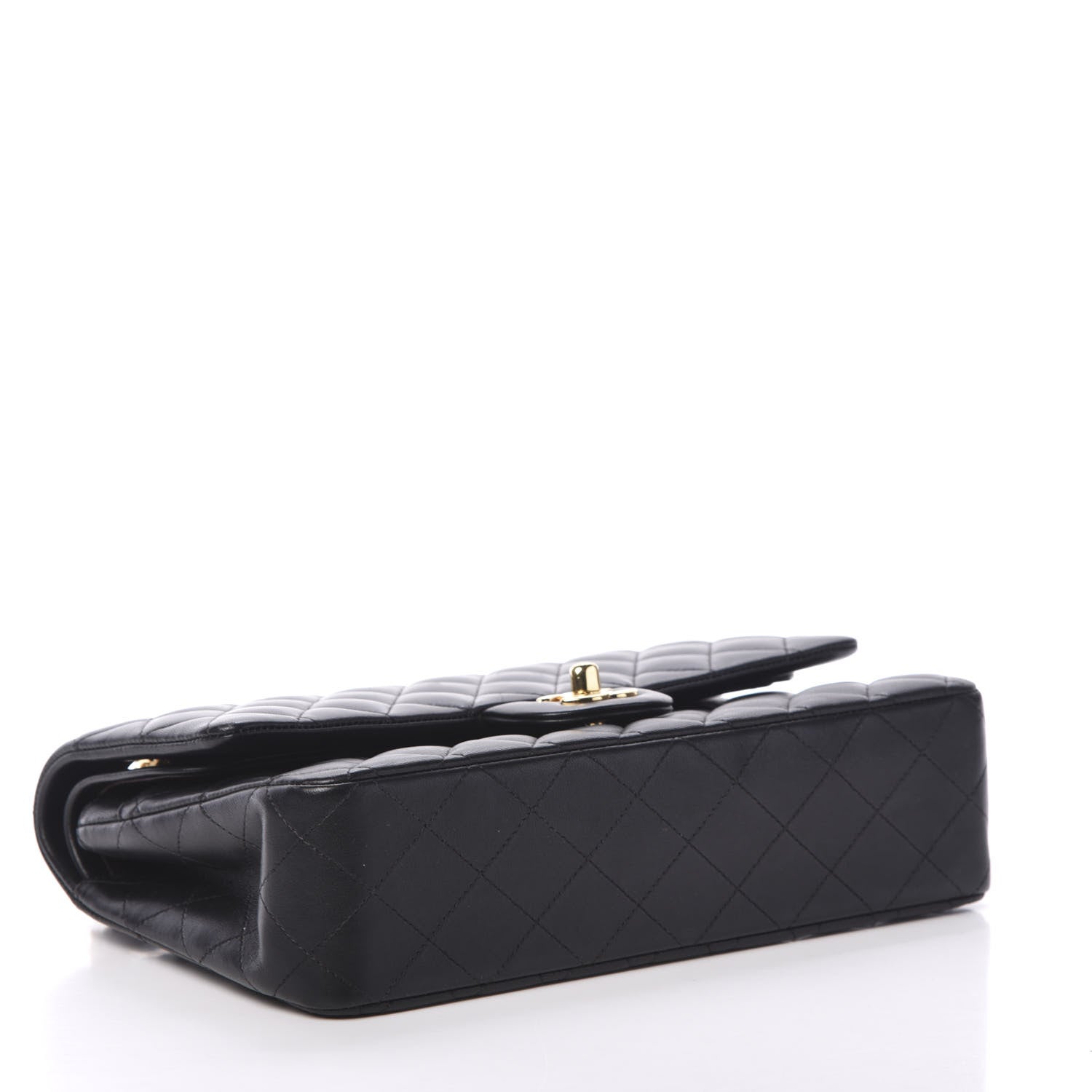Chanel Lambskin Quilted Medium Double Flap Black 3 of 11