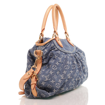 Louis Vuitton Denim Neo Cabby MM Blue 3 of 8