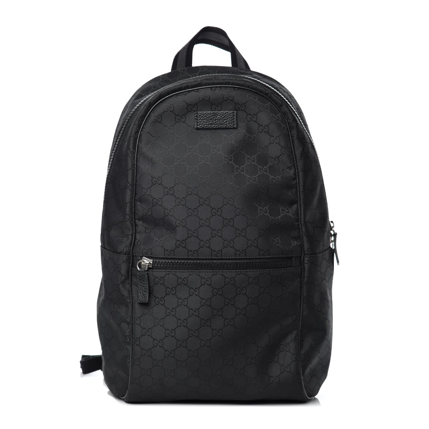 Gucci Nylon Monogram Slim Backpack Black 1 of 9