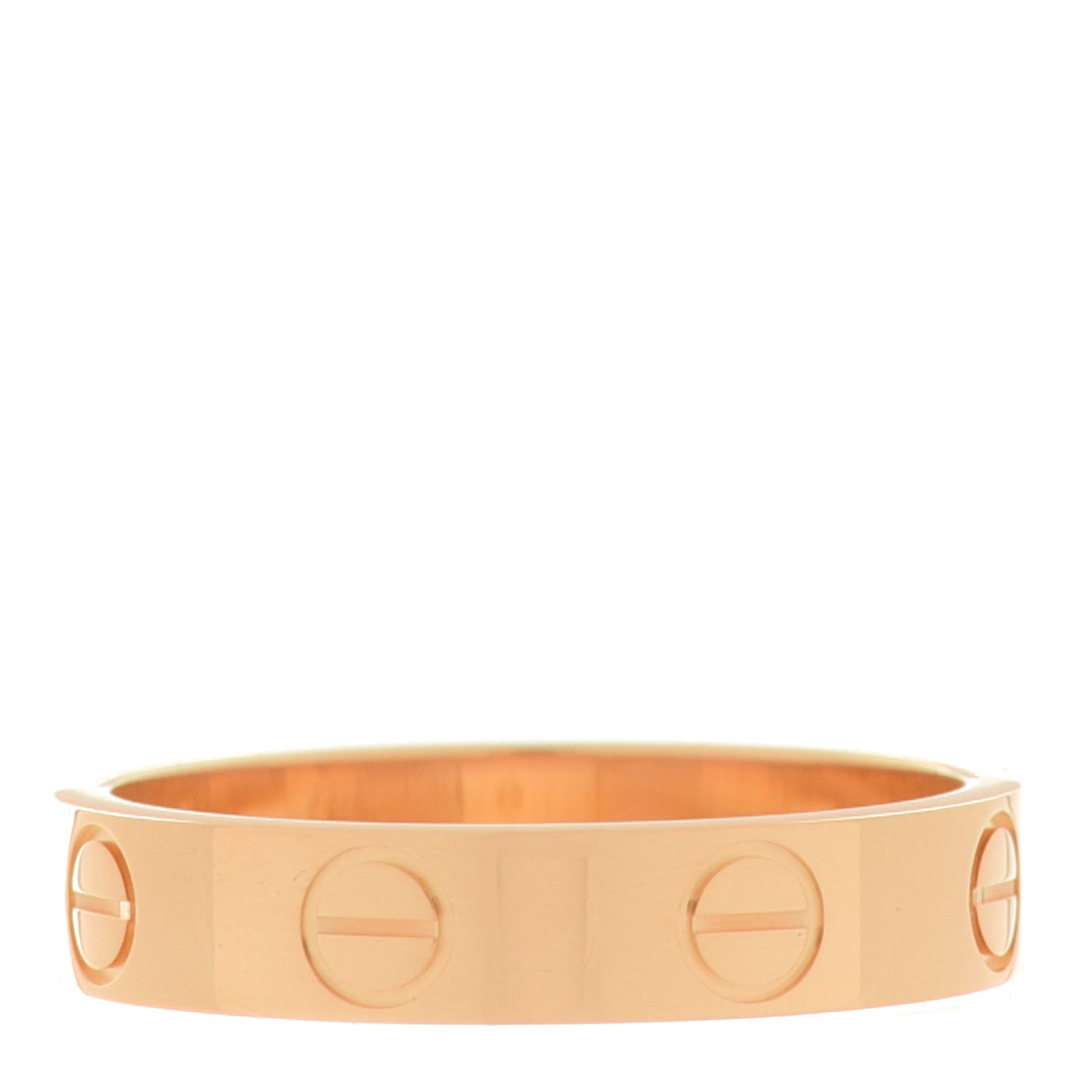 Cartier 18K Yellow Gold 3.5mm LOVE Wedding Band Ring 48 4.5 3 of 5