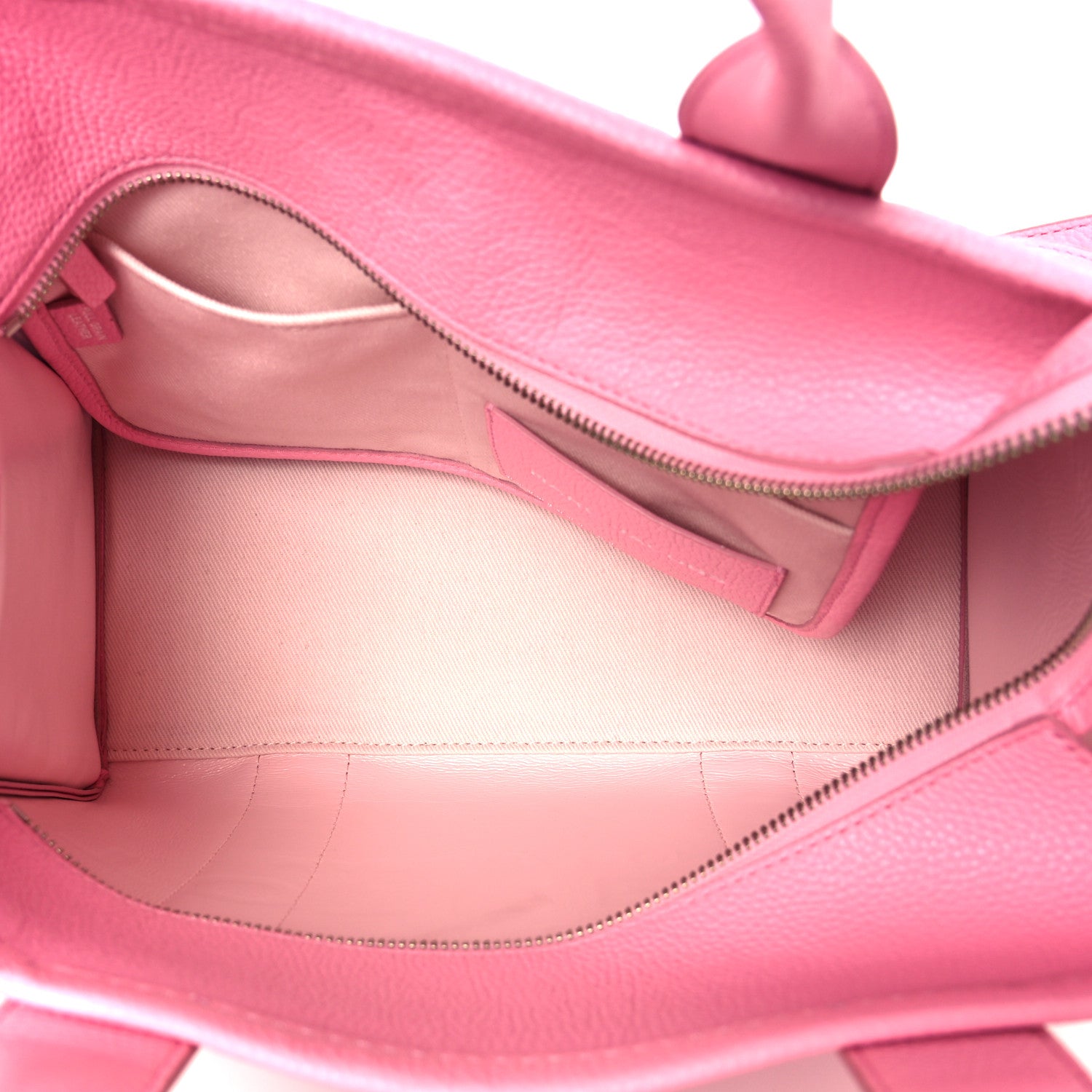 Marc Jacobs Grained Calfskin Medium The Tote Bag Fluro Candy Pink 5 of 11